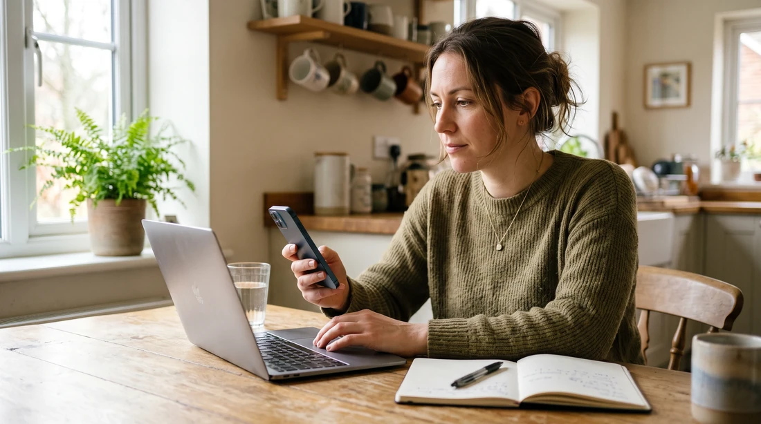 A person at home reviewing paperwork about Do You Have to Pay Tax on Zelle in 2026.