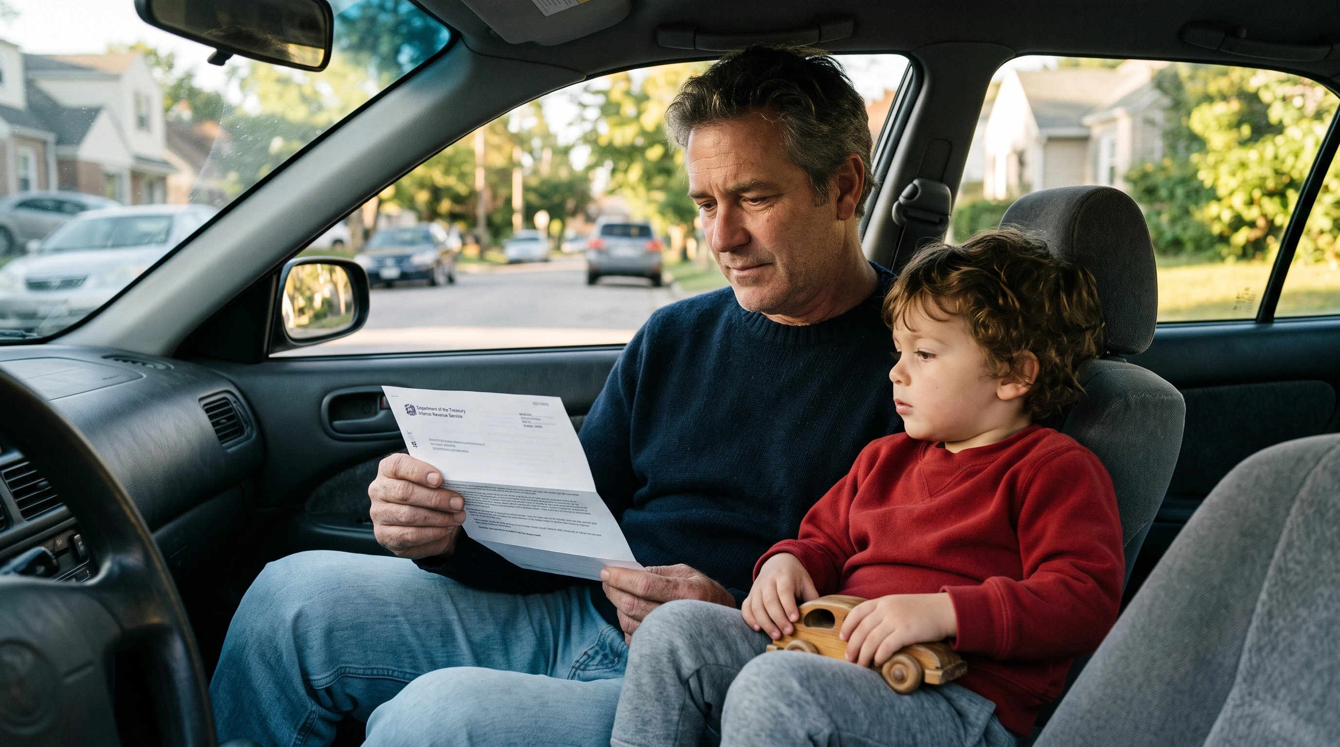 A person at home reviewing paperwork about FTB Demand to File.