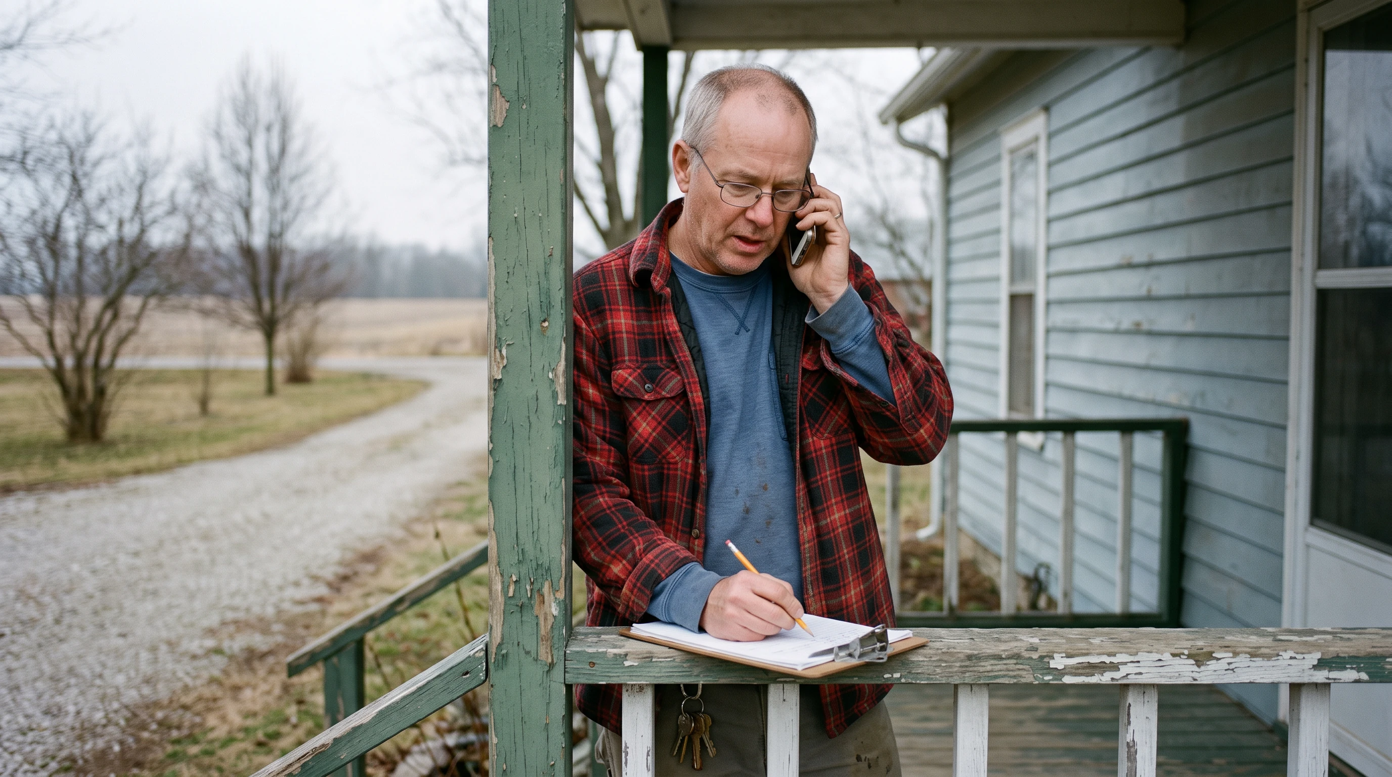 A person at home reviewing paperwork about IRS Installment Agreements by Year.