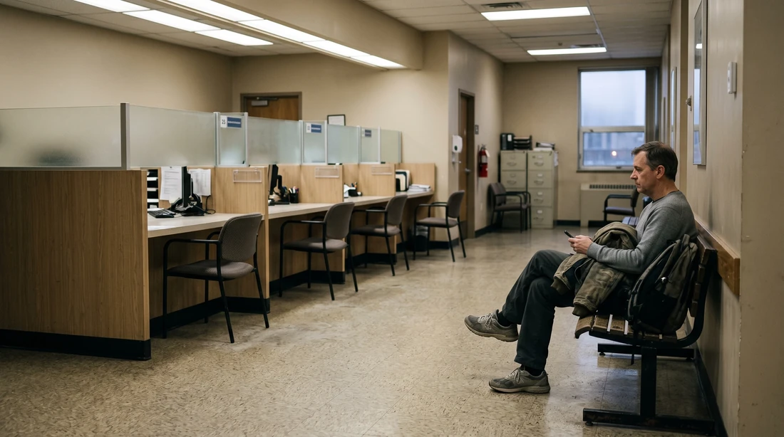 A person at home reviewing paperwork about How Many Employees Does the IRS Have in 2026.