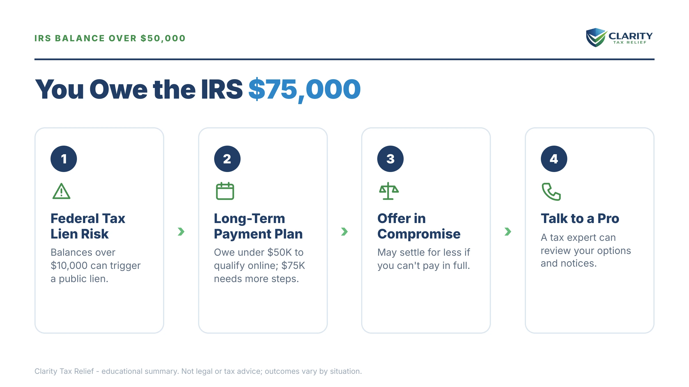 Infographic: key facts and deadlines for the IRS IRS notice.