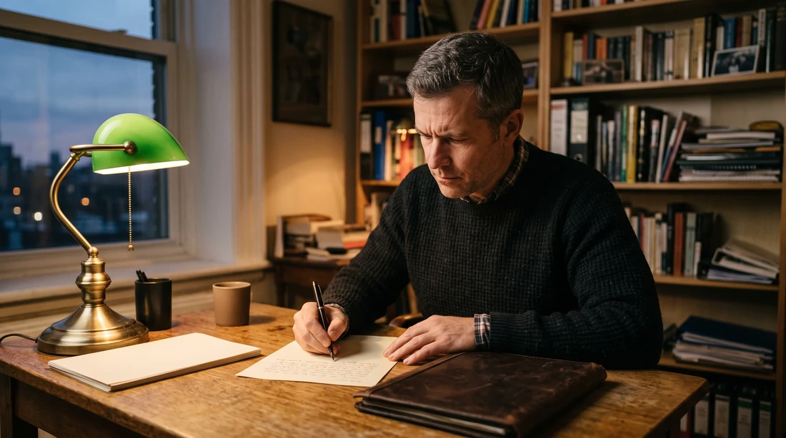 A person at home reviewing paperwork about Trust Fund Recovery Penalty Protest Letter Sample.