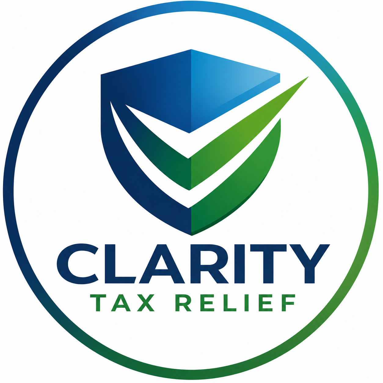 Clarity Tax Relief circular logo mark